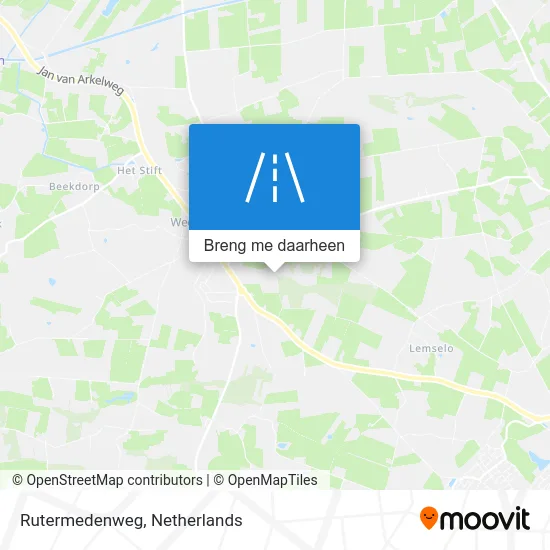 Rutermedenweg kaart