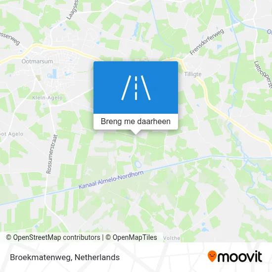 Broekmatenweg kaart