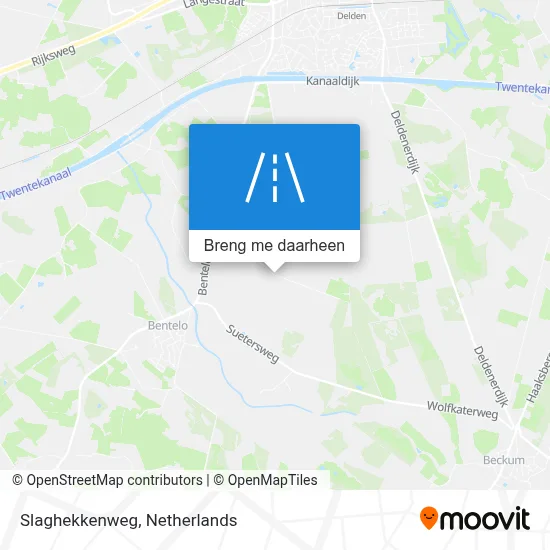 Slaghekkenweg kaart