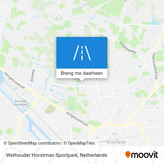 Wethouder Horstman Sportpark kaart
