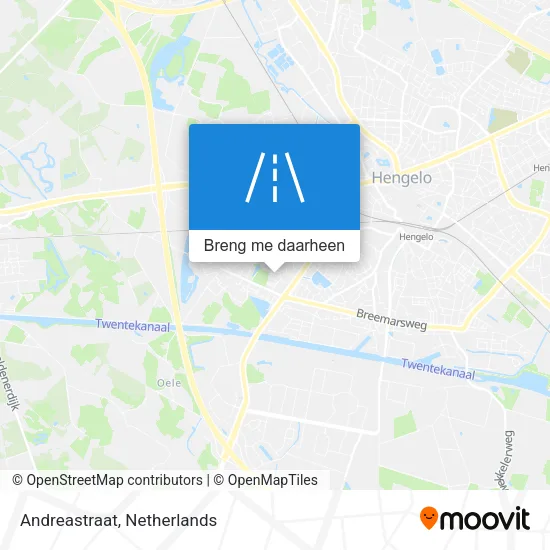 Andreastraat kaart