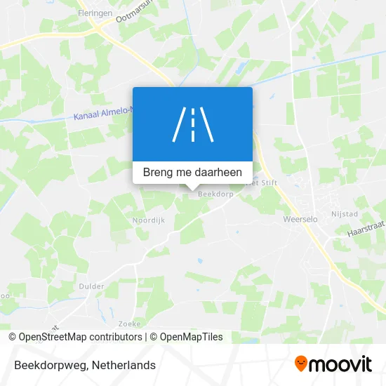 Beekdorpweg kaart