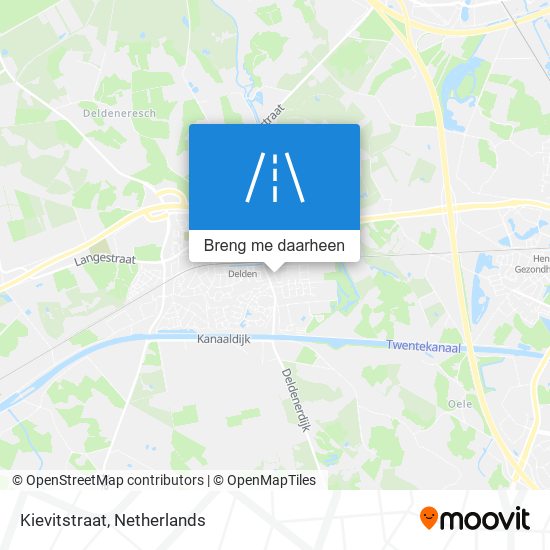 Kievitstraat kaart