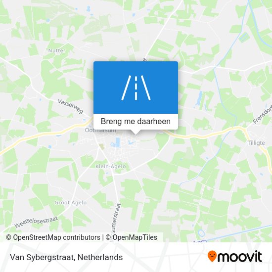 Van Sybergstraat kaart