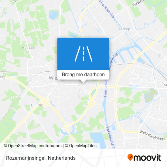 Rozemarijnsingel kaart