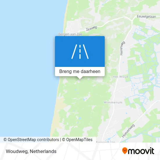 Woudweg kaart