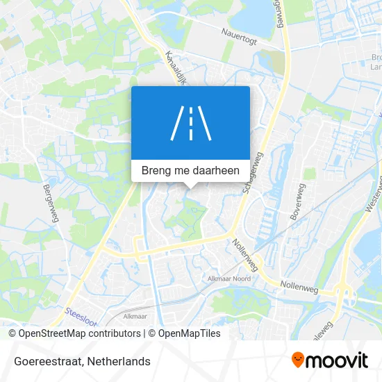 Goereestraat kaart