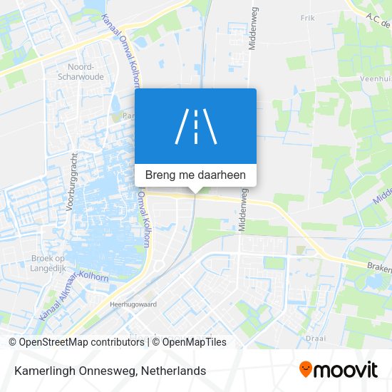 Kamerlingh Onnesweg kaart