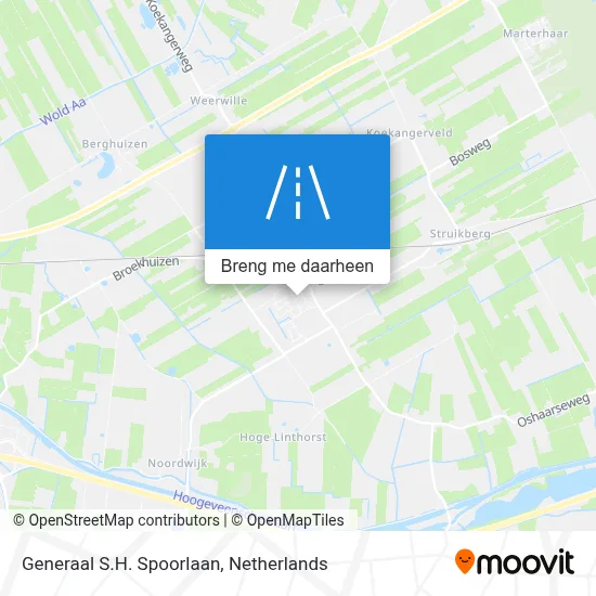 Generaal S.H. Spoorlaan kaart