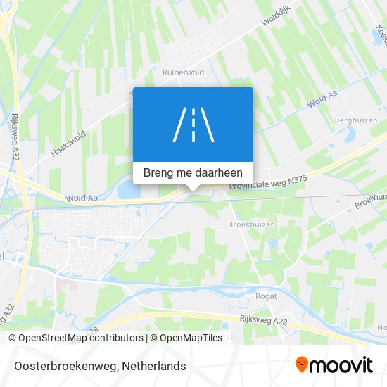 Oosterbroekenweg kaart