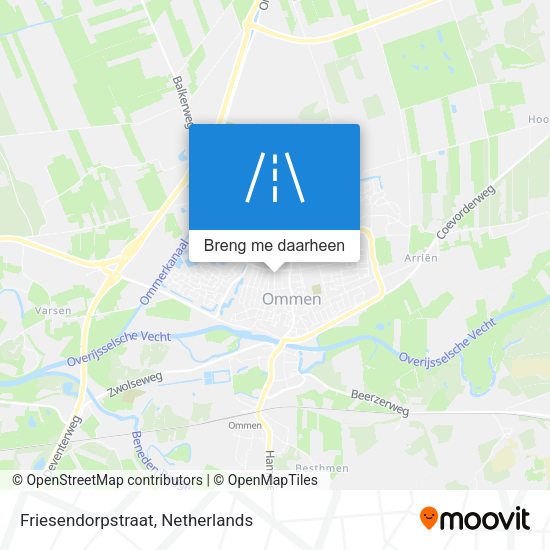 Friesendorpstraat kaart