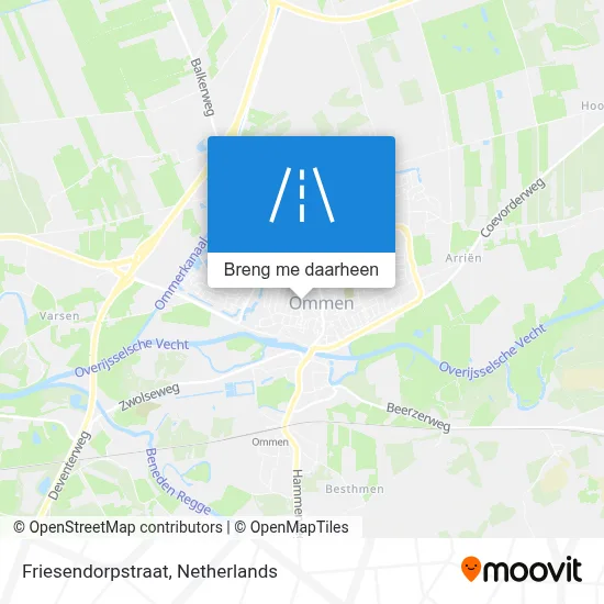 Friesendorpstraat kaart