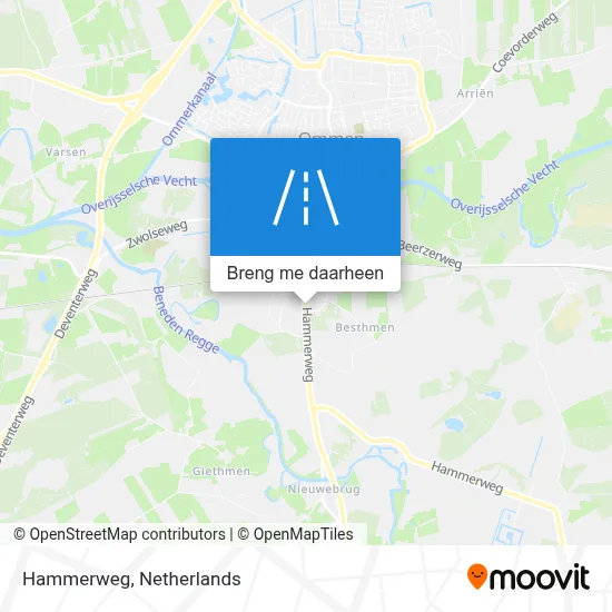Hammerweg kaart