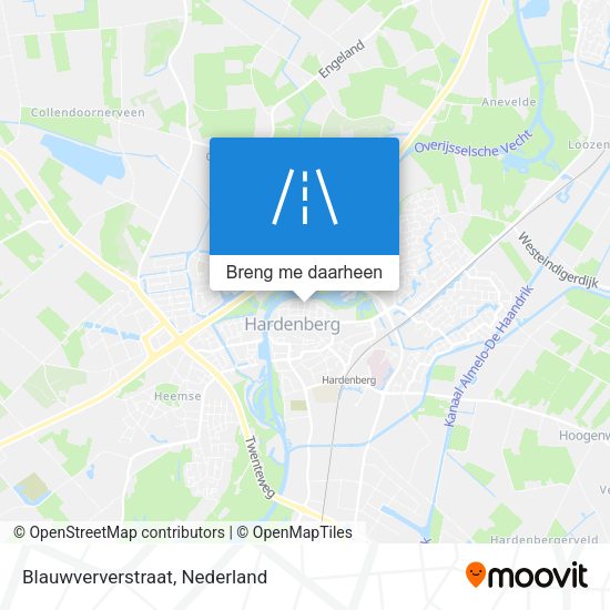Blauwververstraat kaart