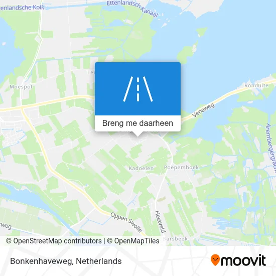 Bonkenhaveweg kaart