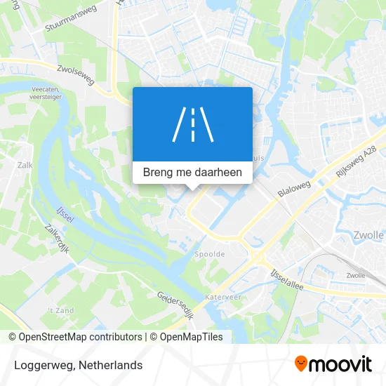 Loggerweg kaart