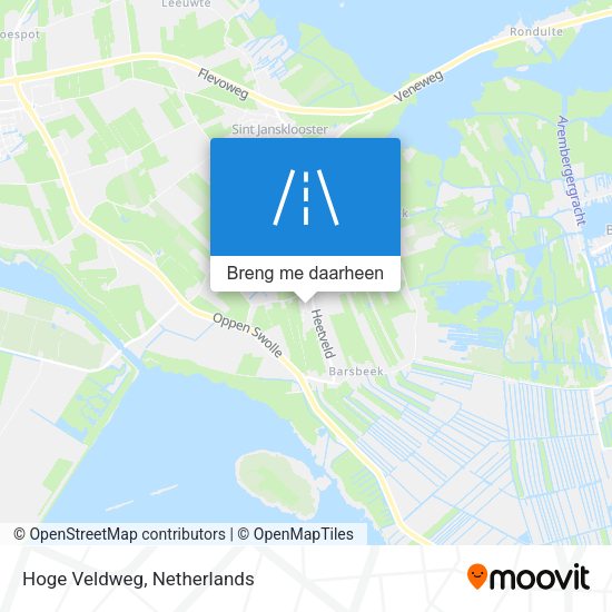 Hoge Veldweg kaart