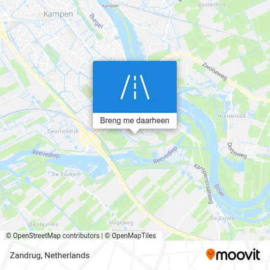 Zandrug kaart