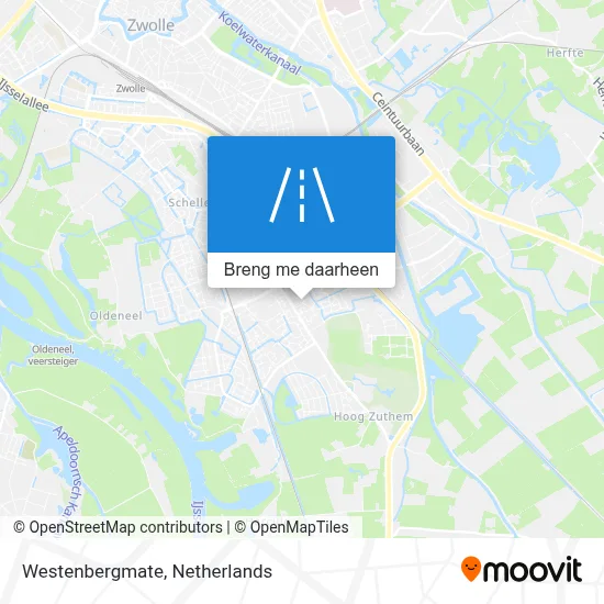 Westenbergmate kaart