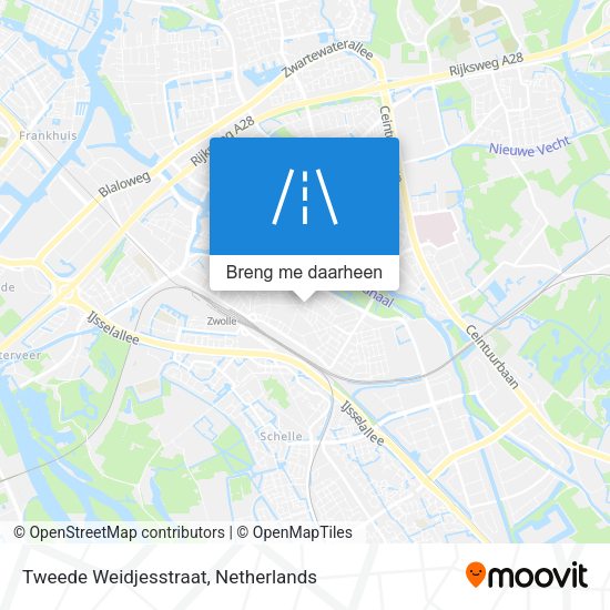 Tweede Weidjesstraat kaart