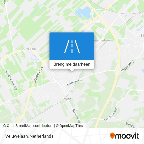 Veluwelaan kaart