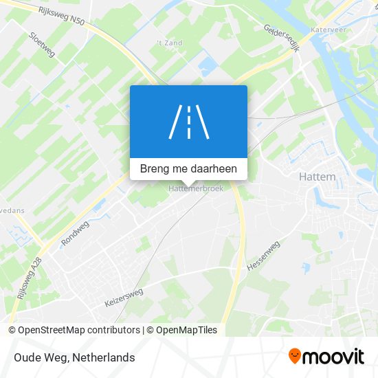 Oude Weg kaart