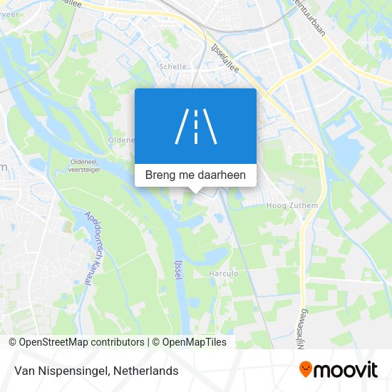 Van Nispensingel kaart