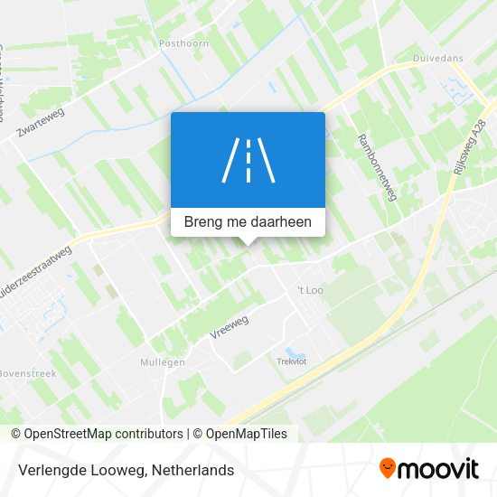 Verlengde Looweg kaart