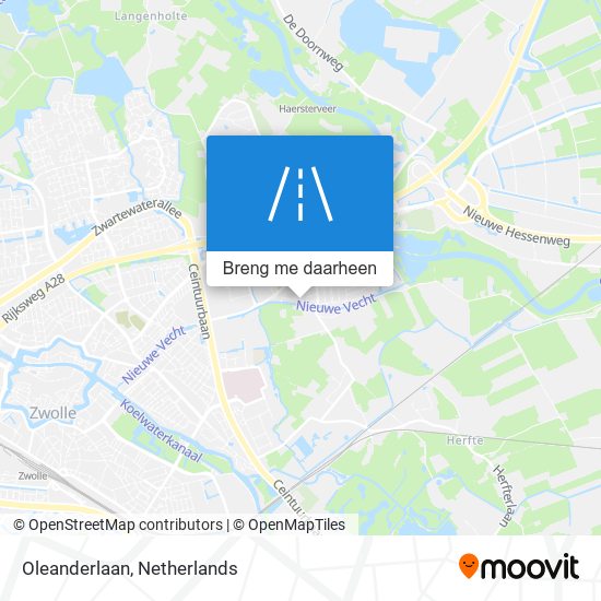 Oleanderlaan kaart