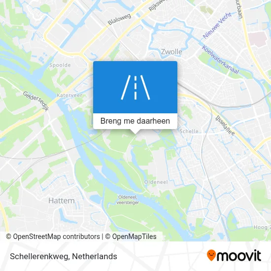 Schellerenkweg kaart