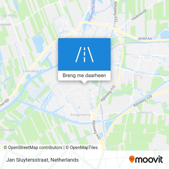 Jan Sluytersstraat kaart