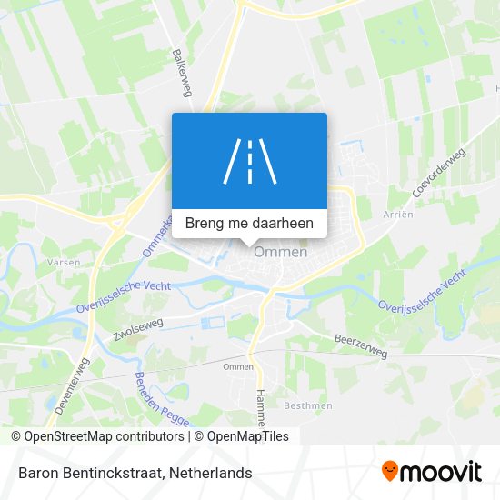 Baron Bentinckstraat kaart