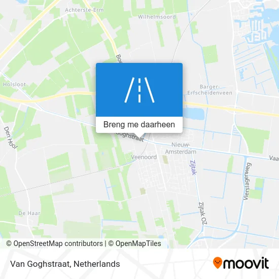 Van Goghstraat kaart