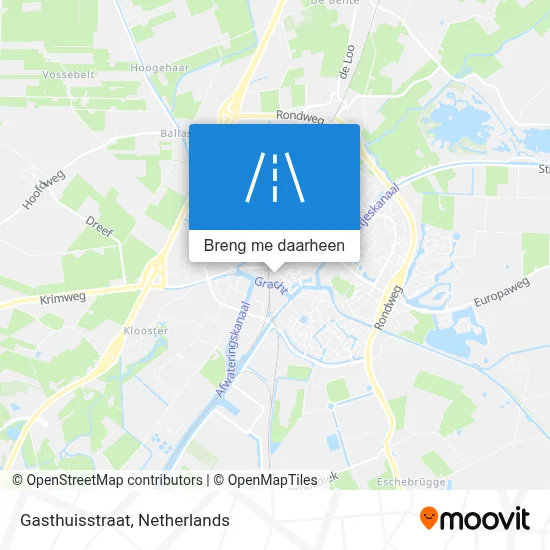 Gasthuisstraat kaart