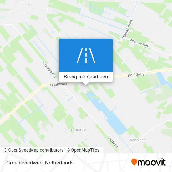 Groeneveldweg kaart