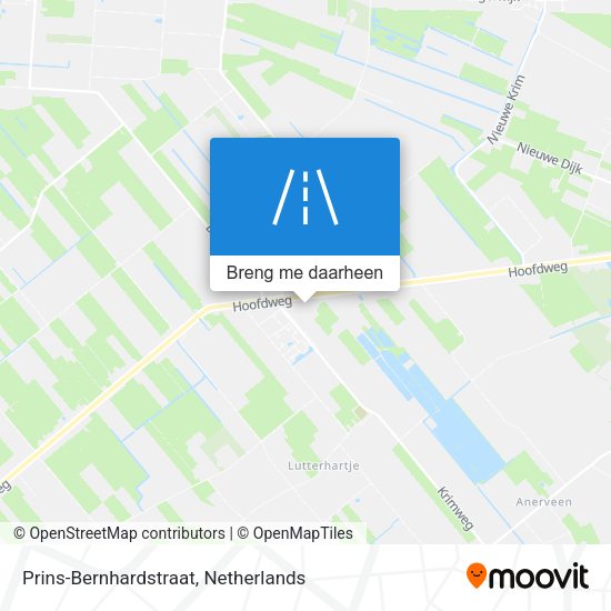 Prins-Bernhardstraat kaart