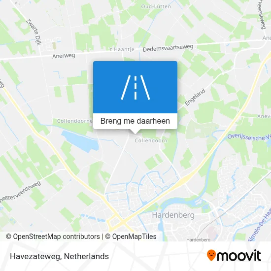 Havezateweg kaart