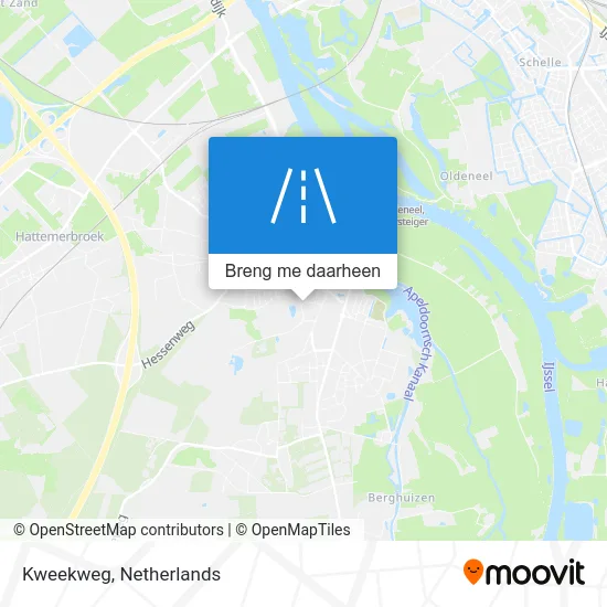 Kweekweg kaart