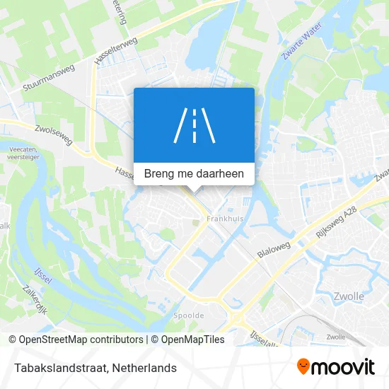 Tabakslandstraat kaart