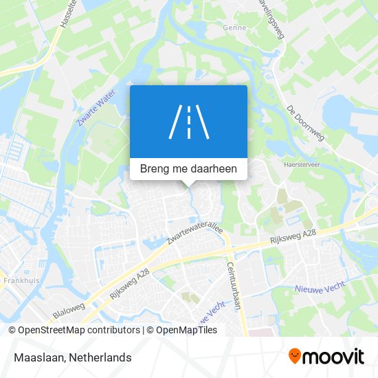 Maaslaan kaart