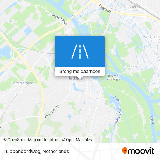 Lippenoordweg kaart