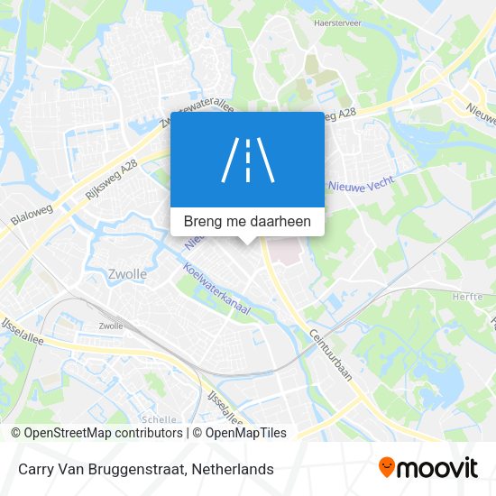 Carry Van Bruggenstraat kaart