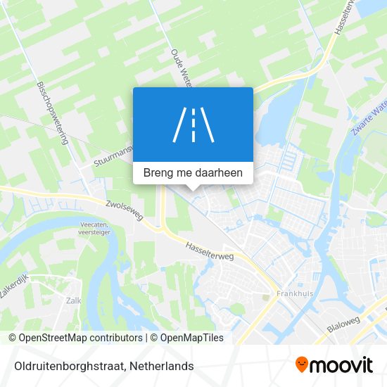 Oldruitenborghstraat kaart