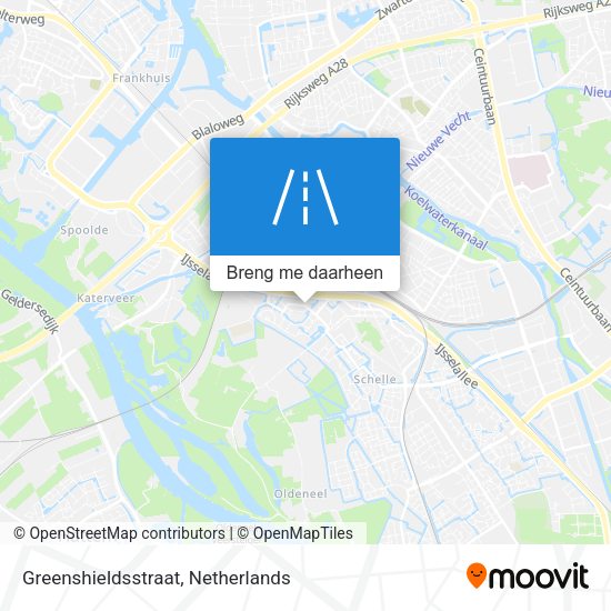 Greenshieldsstraat kaart