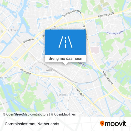 Commissiestraat kaart