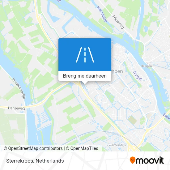 Sterrekroos kaart