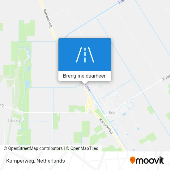 Kamperweg kaart
