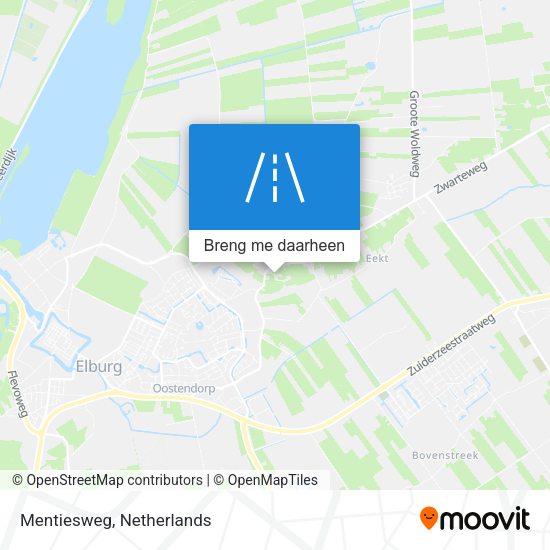 Mentiesweg kaart