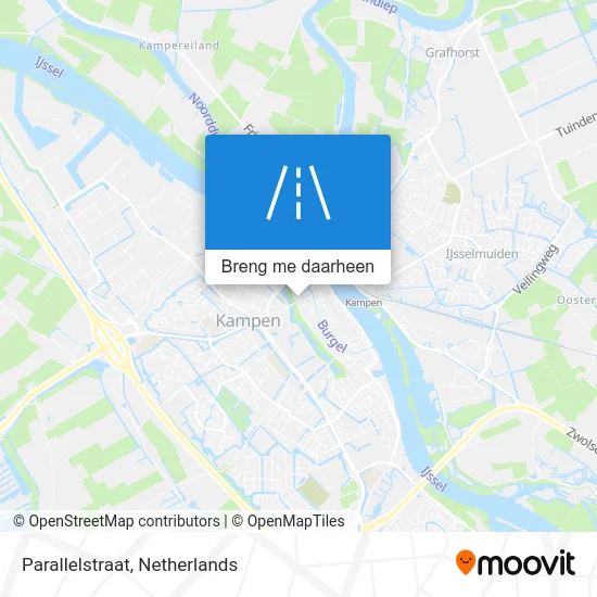 Parallelstraat kaart