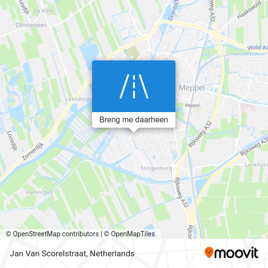 Jan Van Scorelstraat kaart